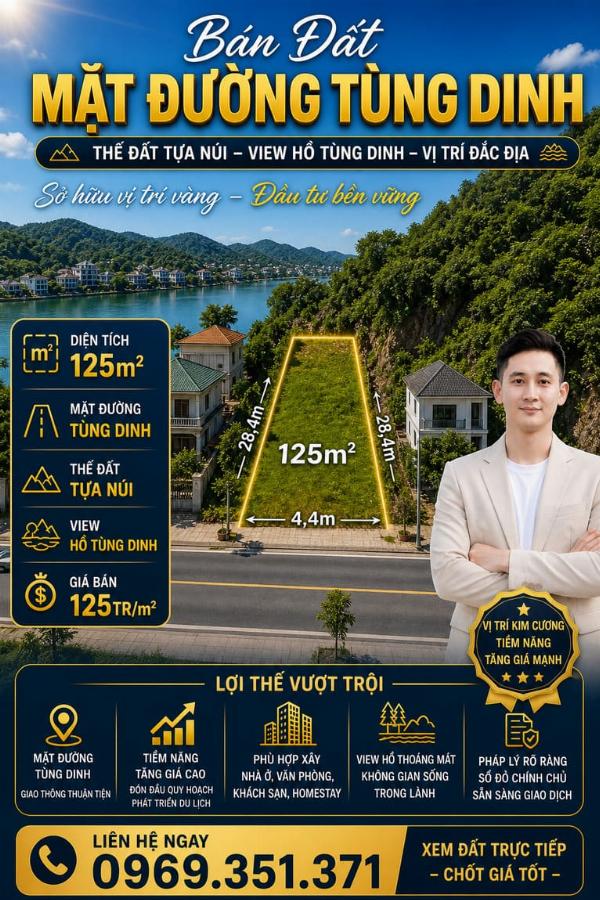 125m² Mặt đường Tùng Dinh