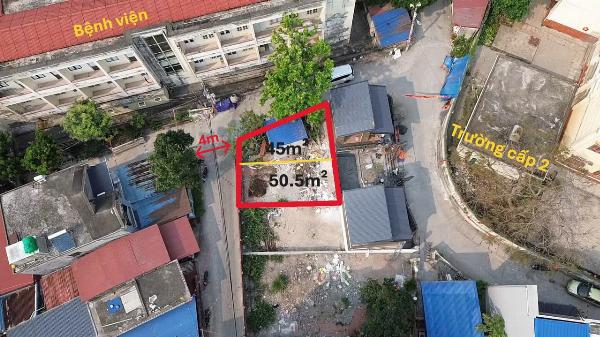 Bán đất 95m² ngõ bệnh viện